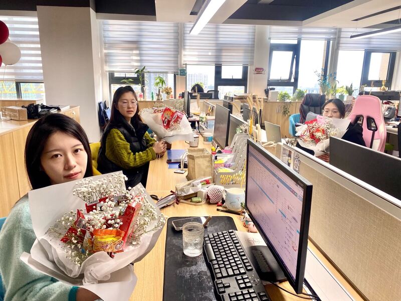 送你一束零食花